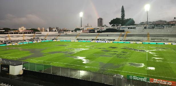 Adiamento de partida entre Ponte Preta e Corinthians por alagamento no gramado.