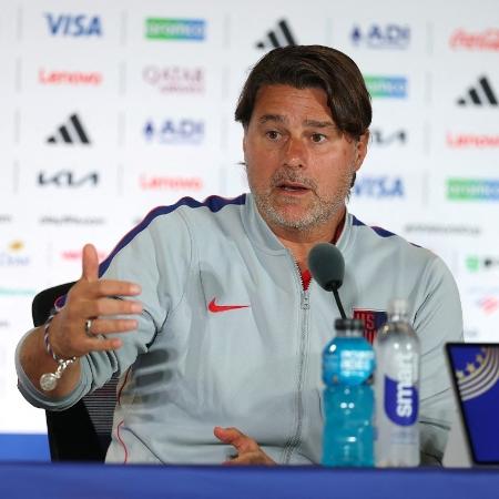 Mauricio Pochettino, técnico dos EUA, durante coletiva de imprensa na véspera da partida contra a Bélgica na Copa do Mundo Mauricio Pochettino, técnico dos EUA, durante coletiva de imprensa na véspera da partida contra a Bélgica na Copa do Mundo