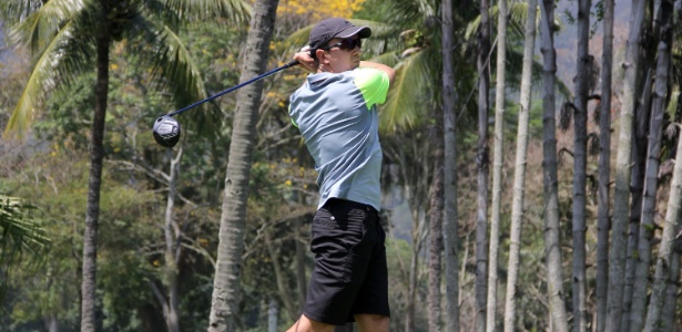 Dagoberto em ação no torneio de golfe onde sagrou-se campeão  - Fábio Vicente / CBG
