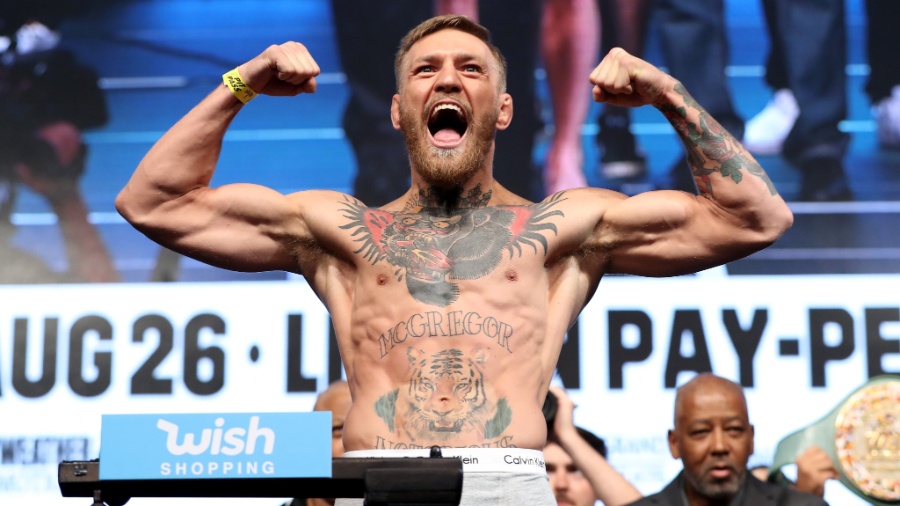 O irlandês Conor McGregor, campeão dos leves do UFC - Christian Petersen/Getty Images/AFP