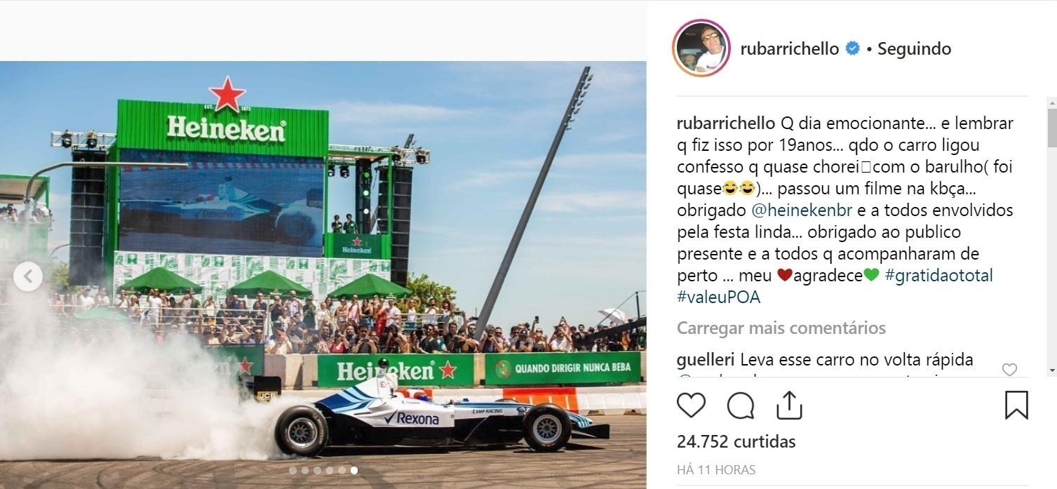 Barrichello Se Diz Emocionado Por Voltar A Pilotar F1 Em Porto Alegre Barrichello Se Diz Emocionado Por Voltar A Pilotar F1 Em Porto Alegre