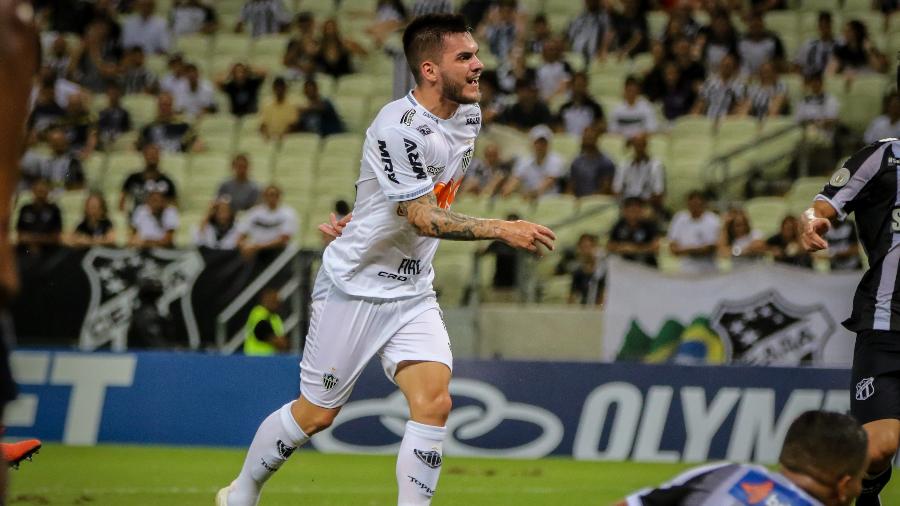 Nathan comemora gol do Atlético-MG contra o Ceará - Pedro Souza / Atlético