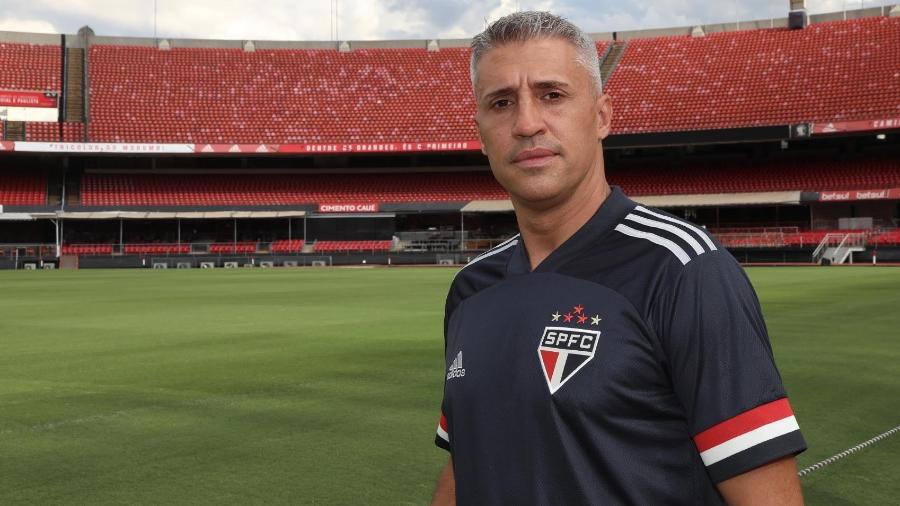 Hernán Crespo, novo técnico do São Paulo, é esperado no Morumbi para jogo contra o Palmeiras - Divulgação/SPFC