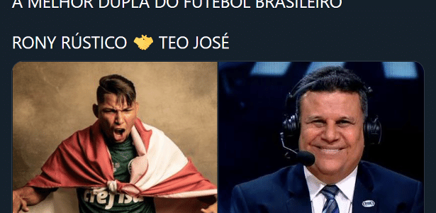 Téo José narrar todos os jogos do Palmeiras.