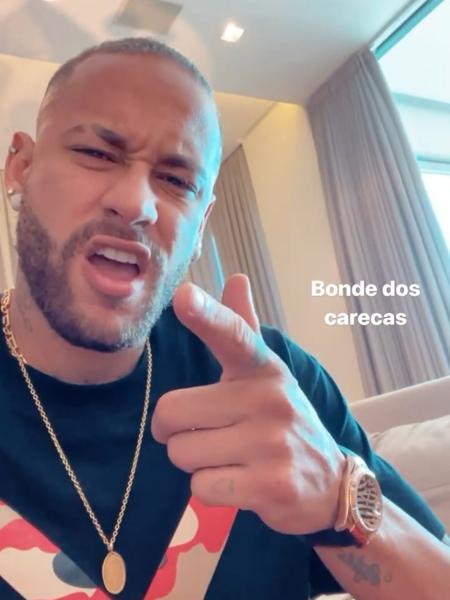 Neymar brinca sobre novo visual nas redes sociais - Reprodução/Instagram