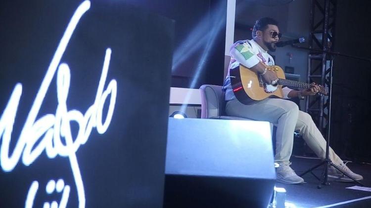 Naldo Benny na gravação do DVD "Nu Floww - Acústico" - Divulgação - Divulgação