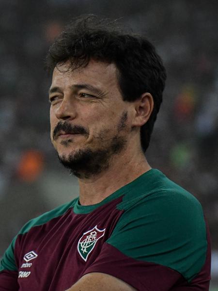 Fernando Diniz, técnico do Fluminense, no jogo contra o América-MG, pelo Brasileirão