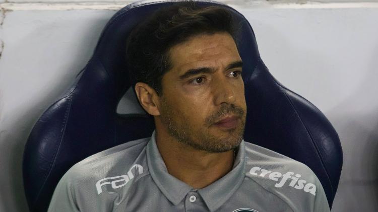 Abel Ferreira, técnico do Palmeiras, durante jogo contra o Ituano