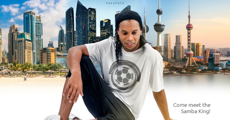 Ronaldinho Gaúcho lança sua linha de scooter em viagens pela Ásia
