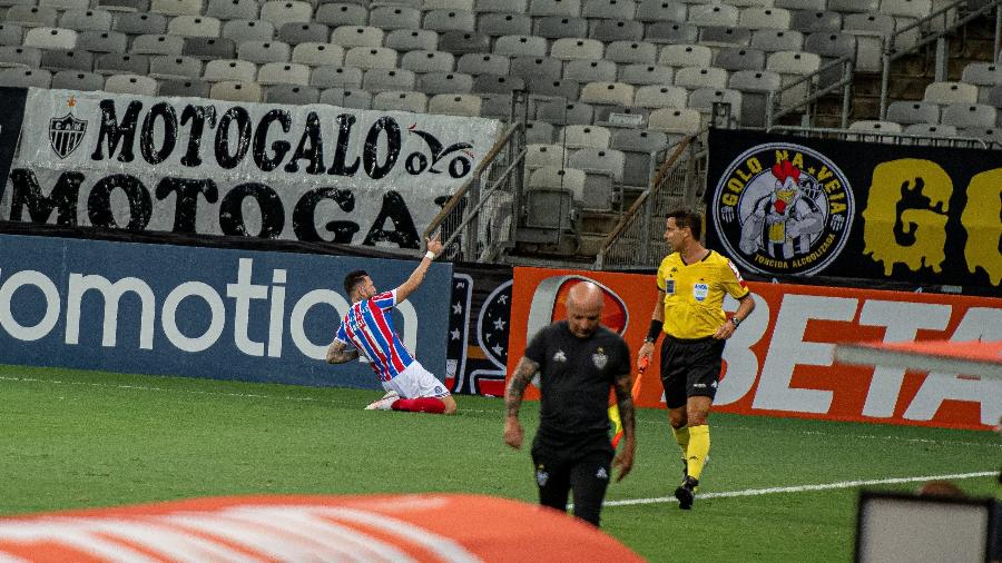 Contra o ameaçado Bahia, Galo jogou mal e não passou de um 1 a 1 frustrante no Mineirão - Alessandra Torres/AGIF
