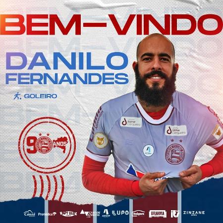 Danilo Fernandes, goleiro do Bahia - Divulgação/Facebook oficial do Bahia