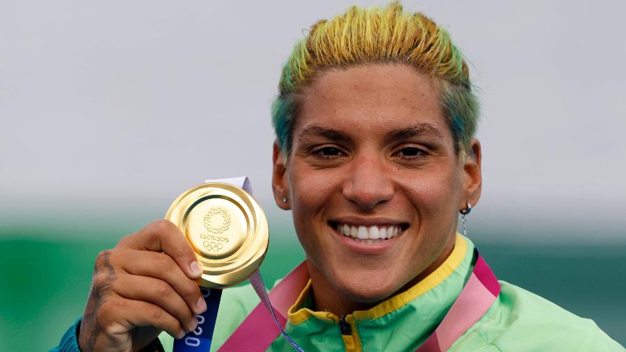 Ana Marcela Cunha se tornou a primeira brasileira campeã olímpica na natação - Satiro SodrÃ©/SSPress/CBDA