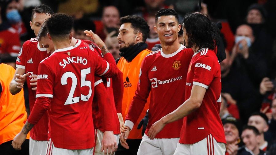 Cristiano Ronaldo comemora gol em vitória do Manchester United contra o Burnley - REUTERS