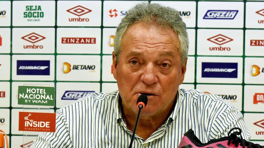 Abel Braga, técnico do Fluminense, em coletiva após a vitória sobre a Portuguesa, no Carioca - Mailson Santana/Fluminense FC