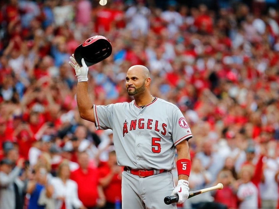 Modelo de melhor jogador de beisebol azul, vermelho e creme - Venngage