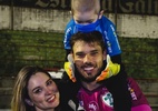 Herói, goleiro da Portuguesa cogitou deixar futebol após câncer do filho - Arquivo pessoal/Crys Fukuyama