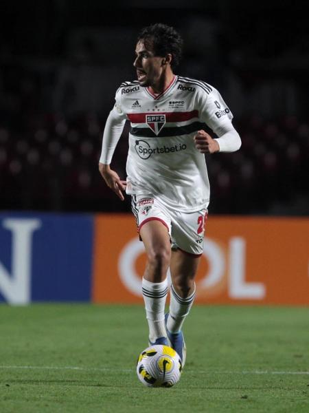 Igor Gomes, durante a partida entre São Paulo e Juventude - Miguel SCHINCARIOL/São Paulo FC