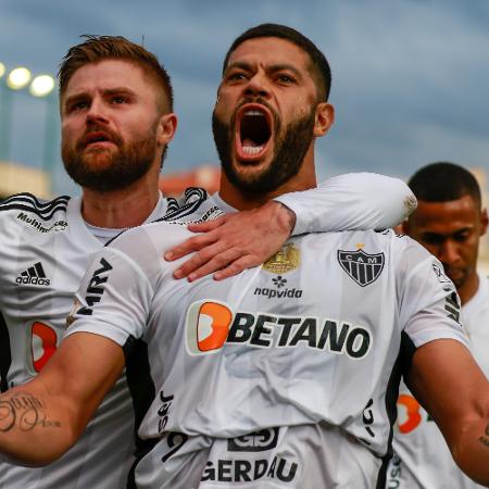 Hulk, do Atlético-MG, comemora gol contra o Juventude pelo Brasileirão -  Luiz Erbes/AGIF