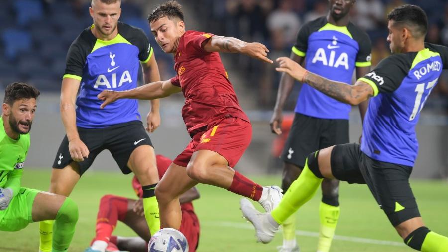 Roma vence amistoso contra o Tottenham; Paulo Dybala fez sua estreia - Reprodução/Twitter @OfficialASRoma