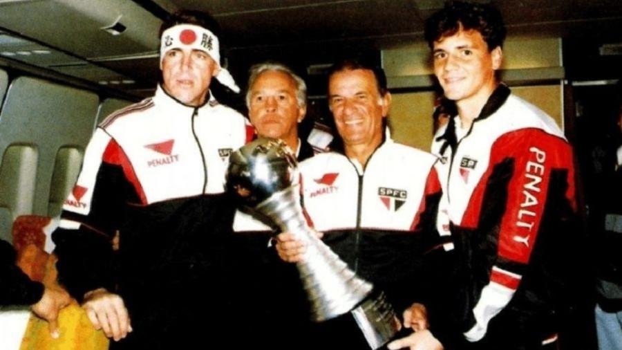 Telê Santana e equipe do São Paulo que fez história em 1992 e 1993 - Divulgação