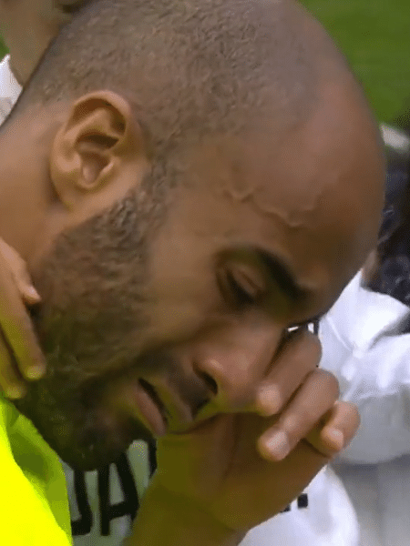 Lucas Moura na última partida na casa do Tottenham - Reprodução/Bein Sports