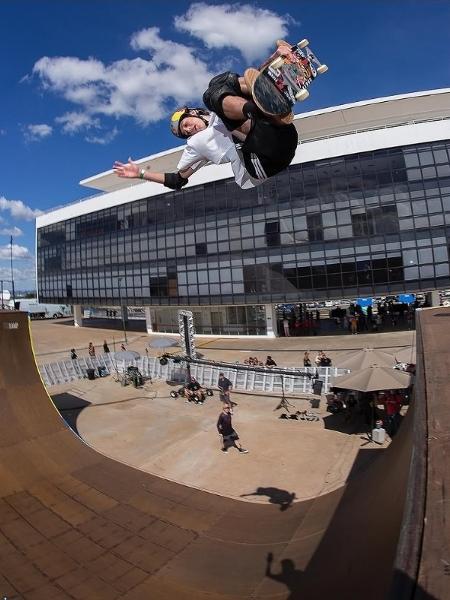 Gui Khury em ação durante etapa do Vert Battle em Goiânia - Eduardo Braz / Vert Battle