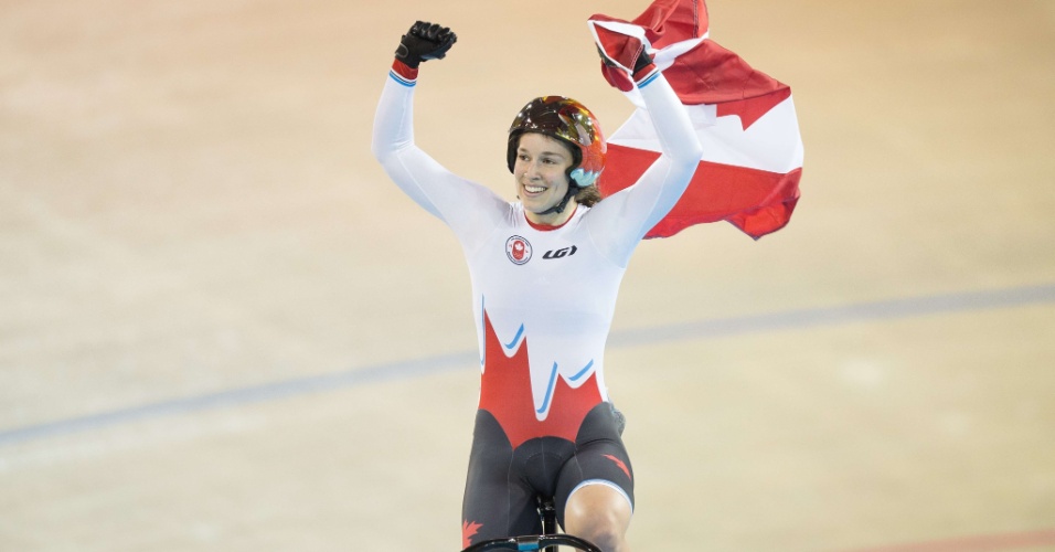 5) A ciclista canadense Monique Sullivan foi mais uma a faturar três ouros no Pan