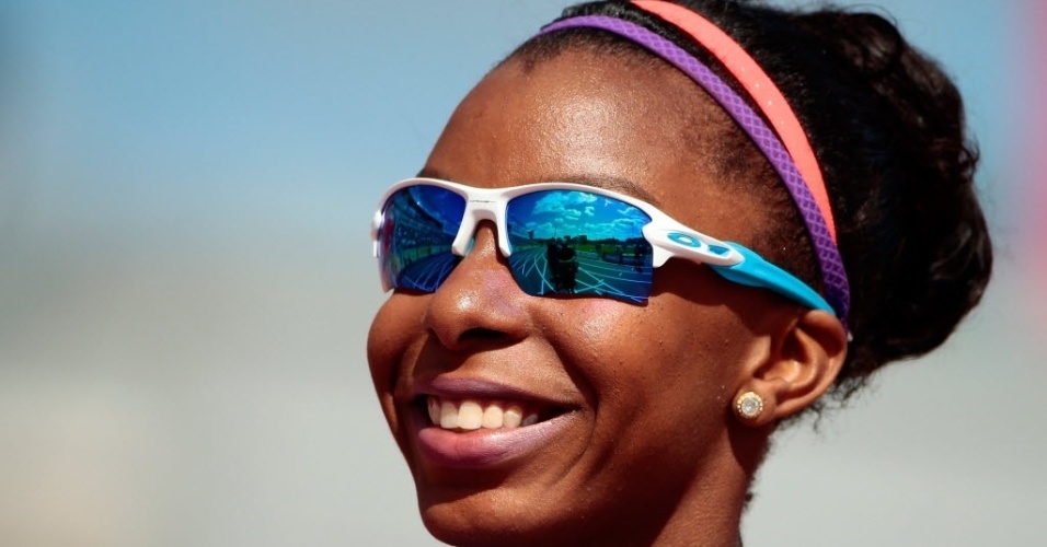 Rosangela Santos correu na prova dos 100m feminino