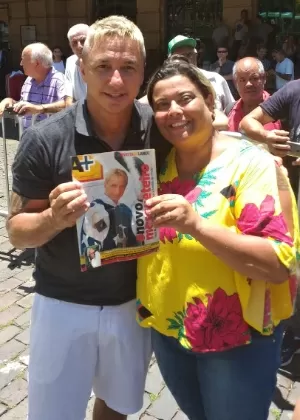 Priscila Baviera encontrou Paulo Nunes após 20 anos - Arquivo pessoal - Arquivo pessoal