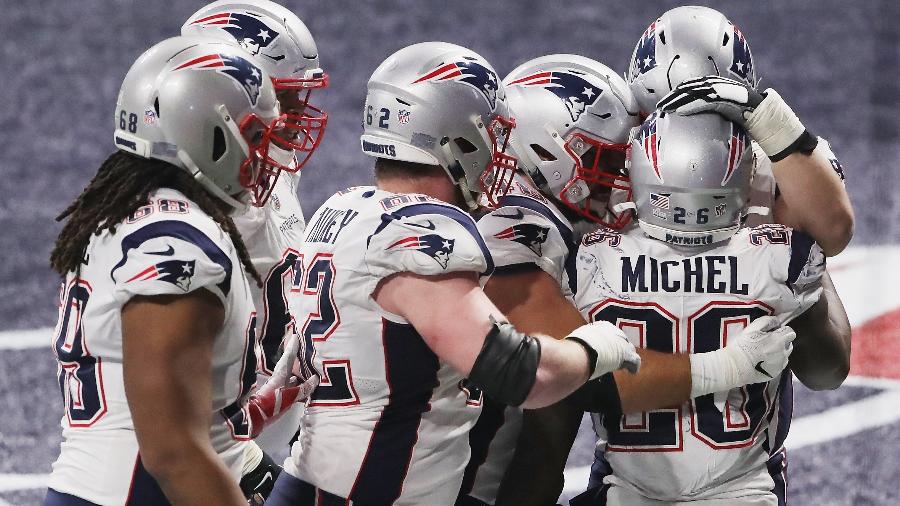 Comemoração do New England Patriots no Super Bowl 2019 - Elsa/Getty Images/AFP 
