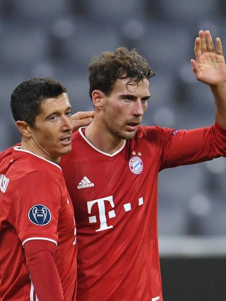 Leon Goretzka e Robert Lewandowski foram companheiros no Bayern - Andreas Gebert/Reuters
