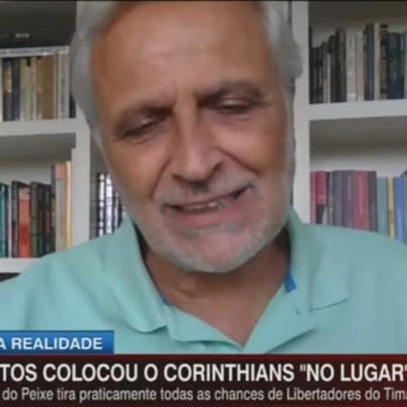 Sormani provoca Celso Unzelte após vitória do Santos sobre o Corinthians - Reprodução/ESPN
