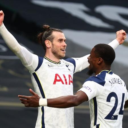 Gareth Bale marcou o gol do Tottenham em partida contra o Southampton pelo Campeonato Inglês - Clive Rose/Getty Images
