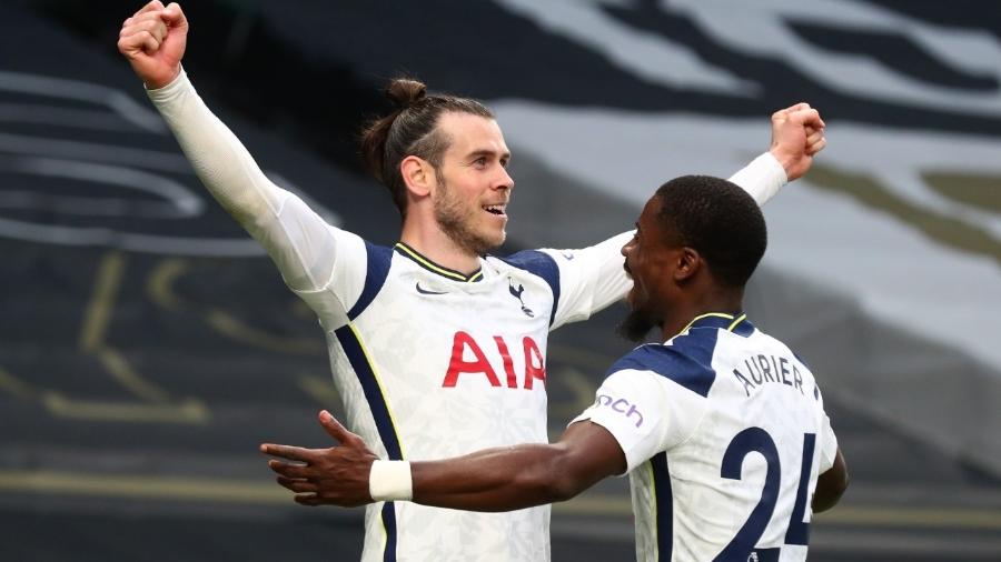 Gareth Bale marcou o gol do Tottenham em partida contra o Southampton pelo Campeonato Inglês - Clive Rose/Getty Images