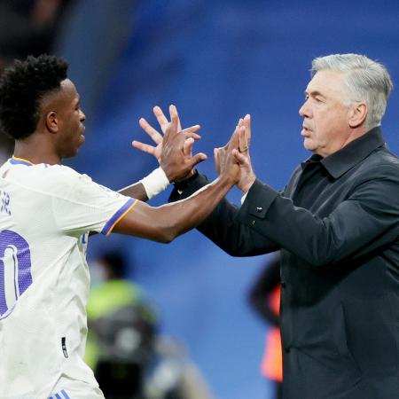 Carlo Ancelotti defendeu Vinicius Junior - Soccrates Images/Getty Images