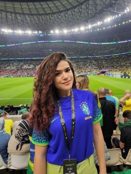 Apresentadora Maisa Silva acompanhou estreia do Brasil na Copa - Reprodução