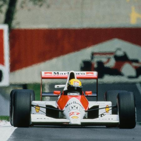 Ayrton Senna durante GP da Itália de 1990