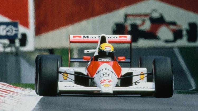 Ayrton Senna durante GP da Itália de 1990