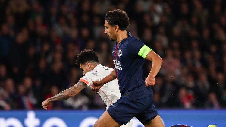 Marquinhos falha e assiste Luis Díaz finalizar para ampliar em PSG x Bayern de Munique Marquinhos falha e assiste Luis Díaz finalizar para ampliar em PSG x Bayern de Munique