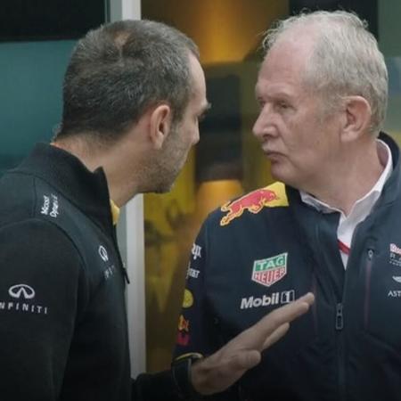 Dirigentes da Toro Rosso e Renault discutiram no paddock de Interlagos - Reprodução/Sky Sports