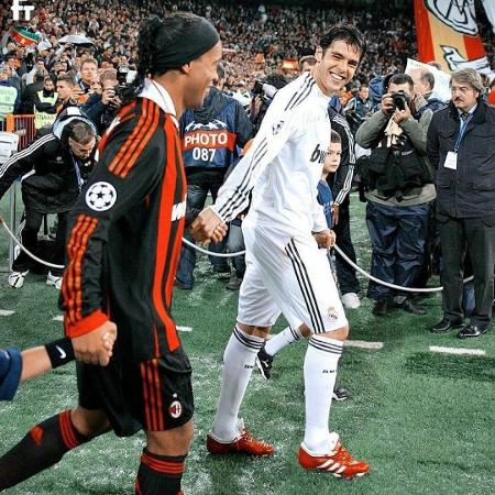 Kaká recorda Champions contra Ronaldinho Gaúcho - Reprodução/Instagram