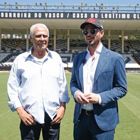 Josh Wander ao lado de Roberto Dinamite em uma de suas visitas ao Vasco - Rafael Ribeiro / Vasco