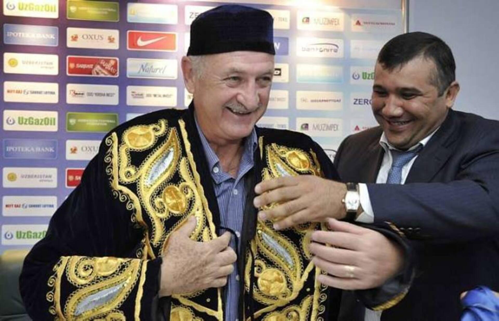 Felipão treinou o Bunyodkor, do Uzbequistão, entre 2009 e 2010 - Reprodução