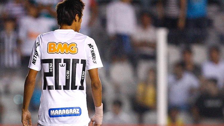 Neymar wore Santos' number 200 shirt in a clash with Atlético-MG, in 2012 - Ricardo Saibun / Santos FC Press - Ricardo Saibun / Santos FC Press