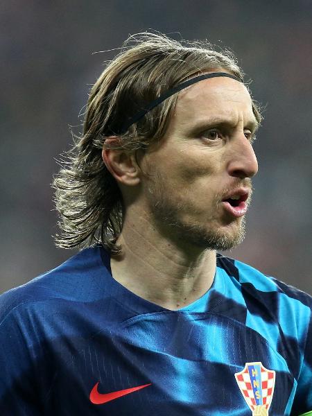 Luka Modric em partida com a seleção croata. - Ahmad Mora/Getty Images