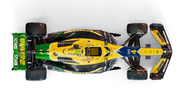 McLaren escolheu cores do Brasil para homenagear Senna no GP de Mônaco