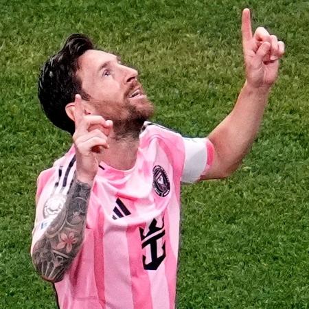 Messi comemora gol marcado pelo Inter Miami contra o Porto no Mundial Messi comemora gol marcado pelo Inter Miami contra o Porto no Mundial