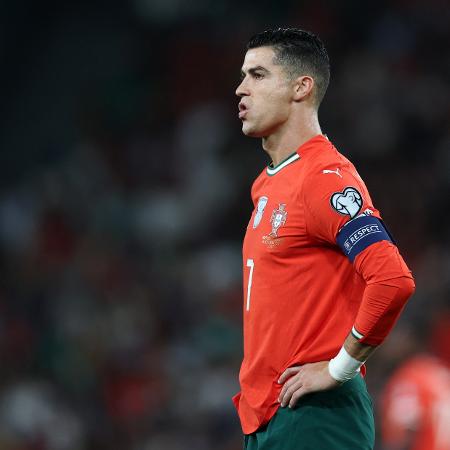 Cristiano Ronaldo durante jogo entre Portugal e Hungria