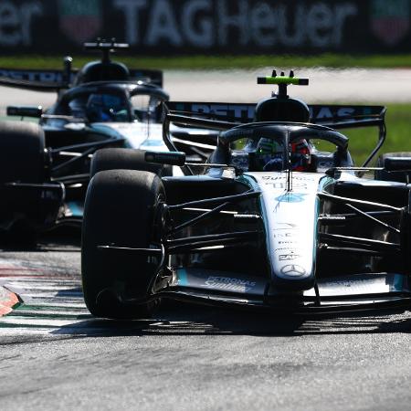 Kimi Antonelli e George Russel no GP da Itália