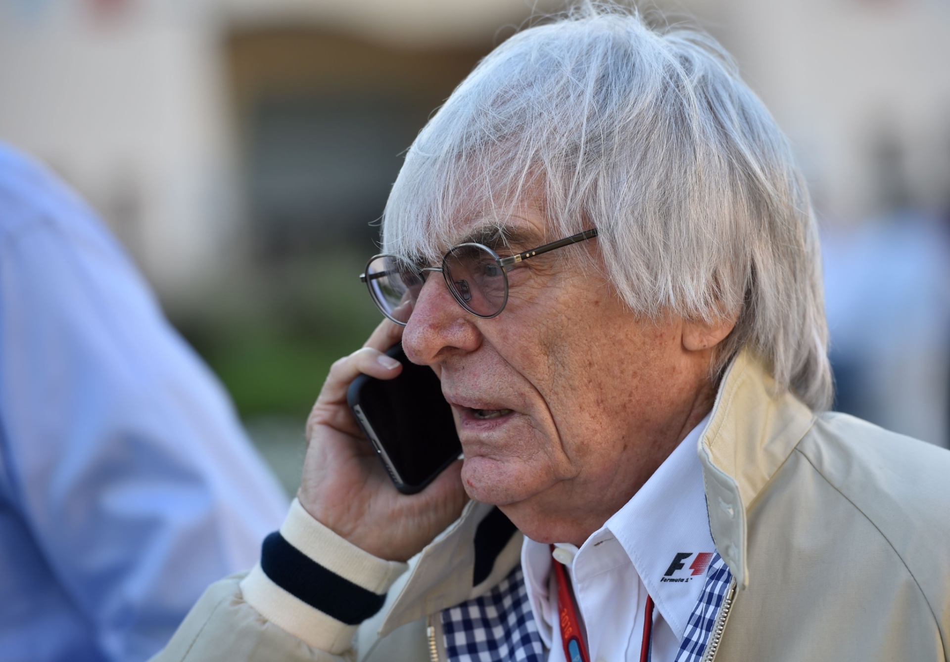 03.abr.2016 - Chefe da Fórmula 1, Bernie Ecclestone, durante o GP do Bahrein - ANDREJ ISAKOVIC/AFP